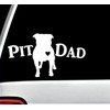 2-Pack Pit Dad and Mom Bull Dog Decal Sticker