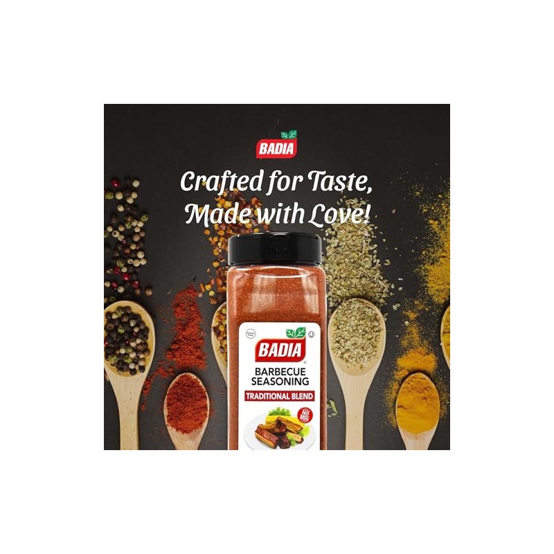 Badia Barbecue Seasoning Traditional Blend, 16 oz – Perfect for