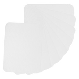 PATIKIL Fabric Iron-on Patches, 8Pcs 5x4 Inch Inside & Outside Strong Glue 100% Cotton Repair Patches Kit for Clothing Pants Mending and Decorating, White