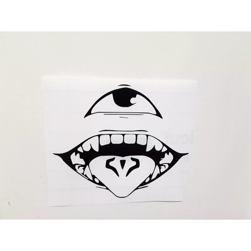 Jujutsu Kaisen Sukuna Mouth Sticker Vinyl Decal Windows, Laptops Waterproof!