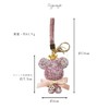 DIVA Rose Women's Bag Charm Bear Stone Key Ring Cute