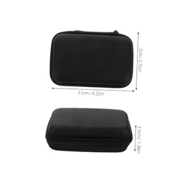 Outanaya 3pcs Small Compact Zipper Pouch for Nail Art and Eyelash Tools Durable Makeup Organizer for Travel and of Tweezers and Accessories