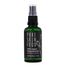 Pure Skin Food Organic Toning Moisturiser Everlasting Rose Face Toner for Youthful Fresh Skin Activating & Smoothing 100% Organic Certified Ingredients & Vegan 50 ml