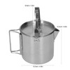 1.2L Stainless Steel Camping Kettle Portable Teapot Coffee Pot Outdoor