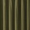 Brooklyn Loom Solid Cotton Percale Olive Green Shower Curtain, Solid