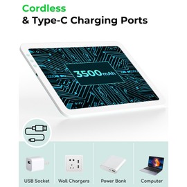 Rechargeable A4 Light Board with Weeding Tools Set and Accessories for Vinyl,Bawaslom Ultra-Thin & Bright Light Pad for Vinyl Weeding with 3 Colors & 6-Level Brightness for Diamond Art,Tracing