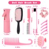 Doll Hair Brush Compatible with American Girl,4PCS Comb Set with
