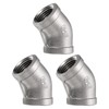 sourcing map 45 Degree Elbow Cast Pipe Fitting 1/2" NPT