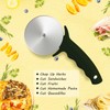 HELEERON 3" Pizza Cutter Wheel, Stainless Steel Pizza Cutter with