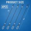 Kahedincy 4 Pcs Hanging Chains with Hooks, Security Cable with