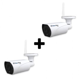 Global EyeNet RoboView EX 2-Set Home CCTV Home Cam 6mm Indoor/Outdoor Wired/Wireless IP Camera