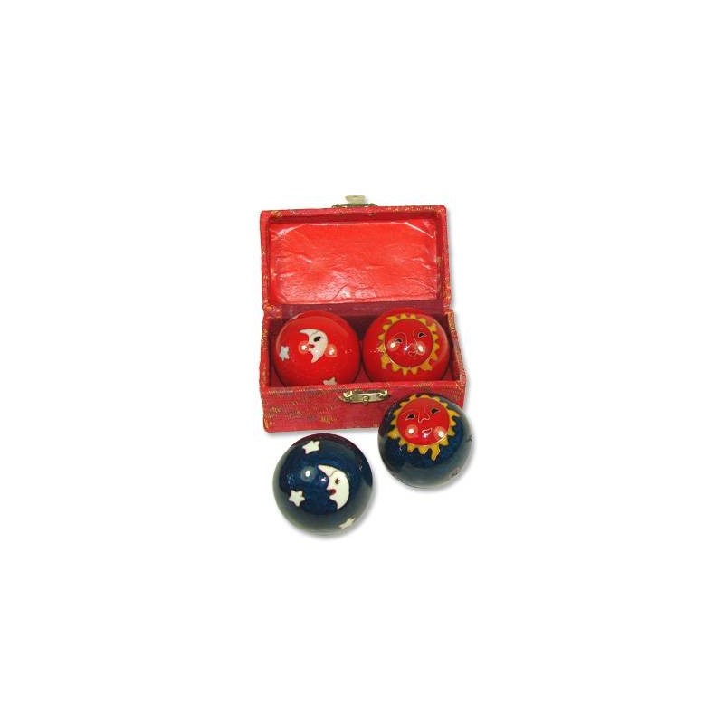 M.V. Trading Asian Chinese Sun and Moon Stress Health Balls