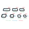 VersaKits - 15 anillos rectangulares de metal resistentes de hierro
