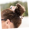 VICASKY 6 pcs Plush Animal Hair Ties Elastic Ponytail Holders