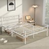 VECELO Queen Size Bed Frame with Headboard, Heavy-Duty Platform with