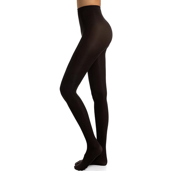 DTWAWA Womens 40 Den Opaque Control Top Tights, High Waist