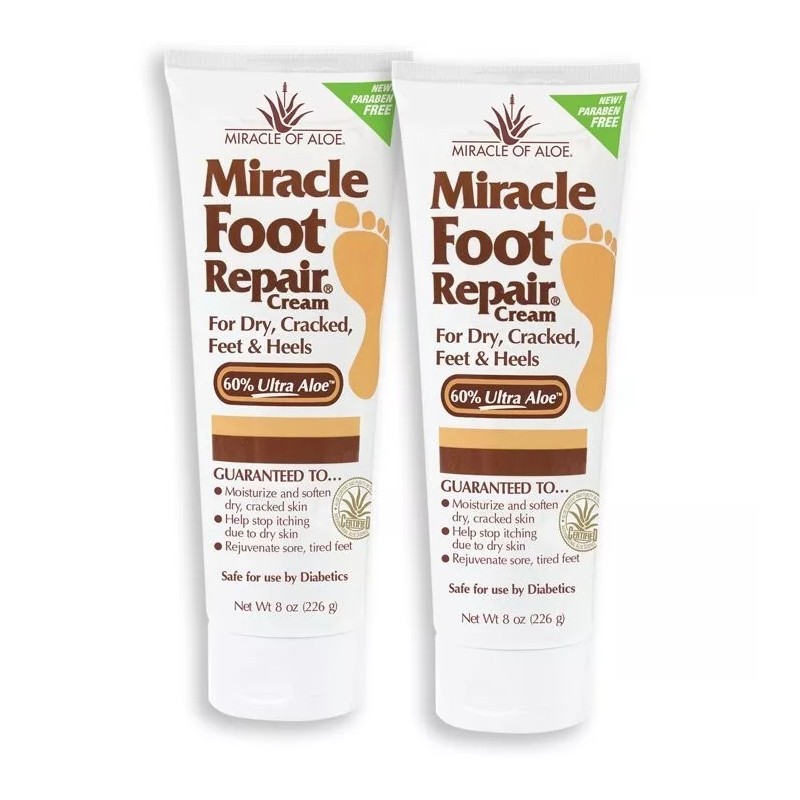 Miracle Foot Repair Cream, 8 oz PACK of 2!!