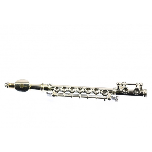 Miniblings Flute Brooch Flutist Music Flute Silver-Plated + Box -