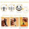 LTBL 2PCS Perfume Travel Refillable Bottle, Bottom-Filling Fragrances Perfume Atomizer,