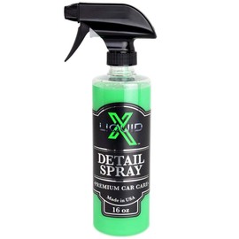 Liquid X Detail Spray - Quick Detailer with Sealant - Prevent and Remove Water Spots - No Streak Formula for Cars, Boat, RV, Motorcycle, UTV/ATV (16 oz)