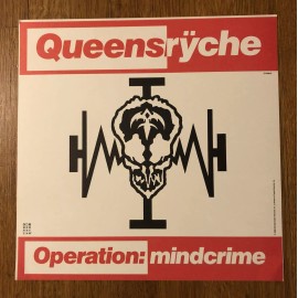 Queensryche Operation Mindcrime RARE 1988 Record Store Promo Album Flat Poster