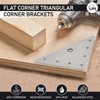 OMIDEAS 15 x Corner Bracket (90 x 90 x 1.5)