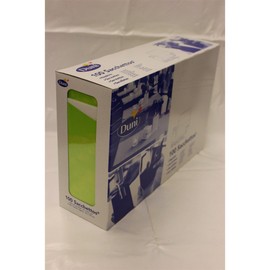 Duni 450052_(1) Bestecktaschen mit Taschentücher, 8,5 x 19 cm, Kiwi Sacchetto und Weiß, 100 Stück