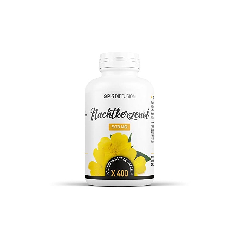 Organic Evening Primrose Oil 503 mg 400 Cold Pressed Oil