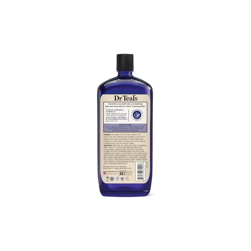 Dr Teal's Sensitive Skin Foaming Bath 1L