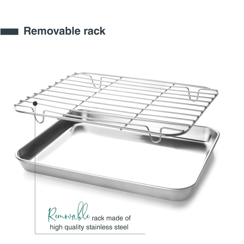 Lacor - 15566 Essential Rack Tray, Stainless Steel, High Thermal
