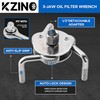 KZINO Oil Filter Removal Tool, Universal Oil Filter Wrench, Oil
