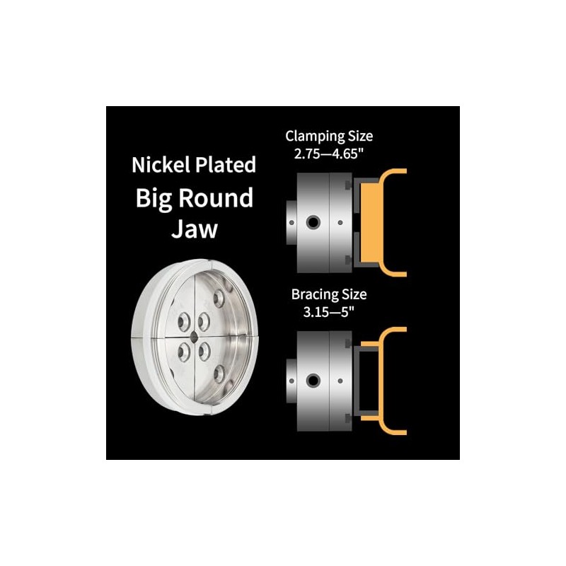 DEEFIINE Wood Lathe Chuck Accessory big round Jaws