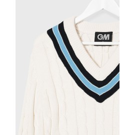 Gunn & Moore GM Cricket Sweater Navy/Sky Small