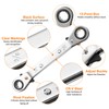 HARFINGTON 2pcs HVAC Service Wrench Set 1/4" x 5/16" 3/8"