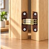 33x11mm Plastic Hidden Hinges Invisible Folding Cross Hinges for Furniture