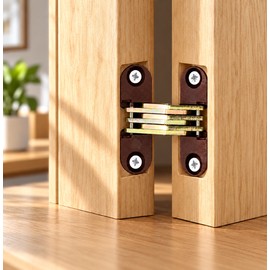 33x11mm Plastic Hidden Hinges Invisible Folding Cross Hinges for Furniture Doors and Tables