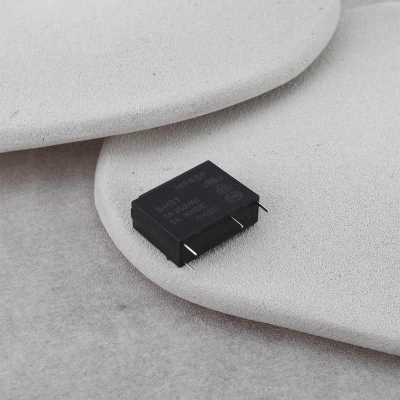 Micro Traders 5Pcs 4Pin Printing Relay HF46F-5-HS1 5A 250V for