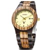 LeeEv Wooden Watches, Uwood Series Zebra Sandalwood Japanese Quartz Analog