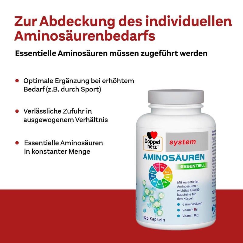 Doppelherz System Essential Amino Acids - Plus Vitamin B6 and