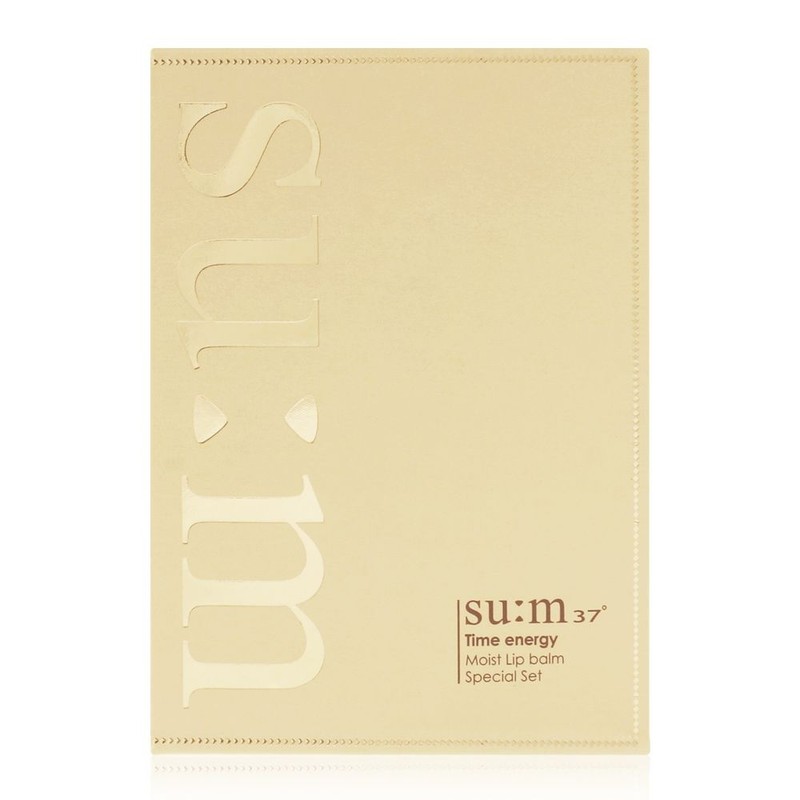 Su:m37 Face Moisturizer Balm Lip Pink Set for daily skincare