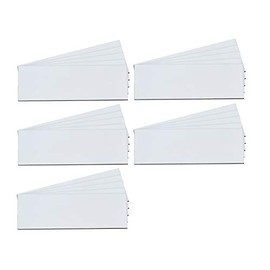Write On Wipe Off Colored Magnet Strips (1" x 3", White)