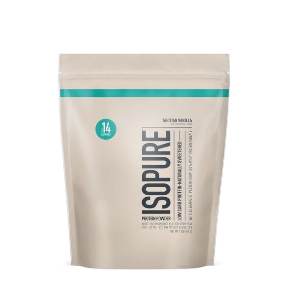Isopure Isopure Protein Powder, Whey Protein Isolate Powder, 25g Protein,
