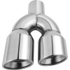 Dreamizer Chrome 2.5" In 3.5" Out Double Wall Dual Exhaust