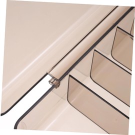 CAXUSD Cable Storage Box Lid Slot Electronics Organizer for Home Office Classroom Supplies Management Box for Cables Chargers Accessories Cord Organizer Transparent