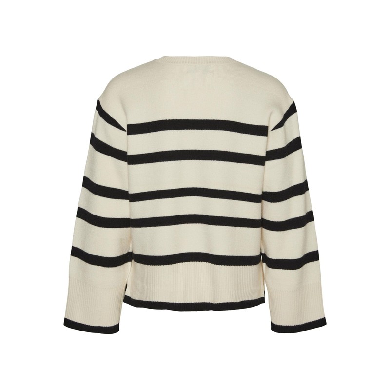 VERO MODA Girls' Vmsaba LS O-Neck Ga Girl Noos Pullover,