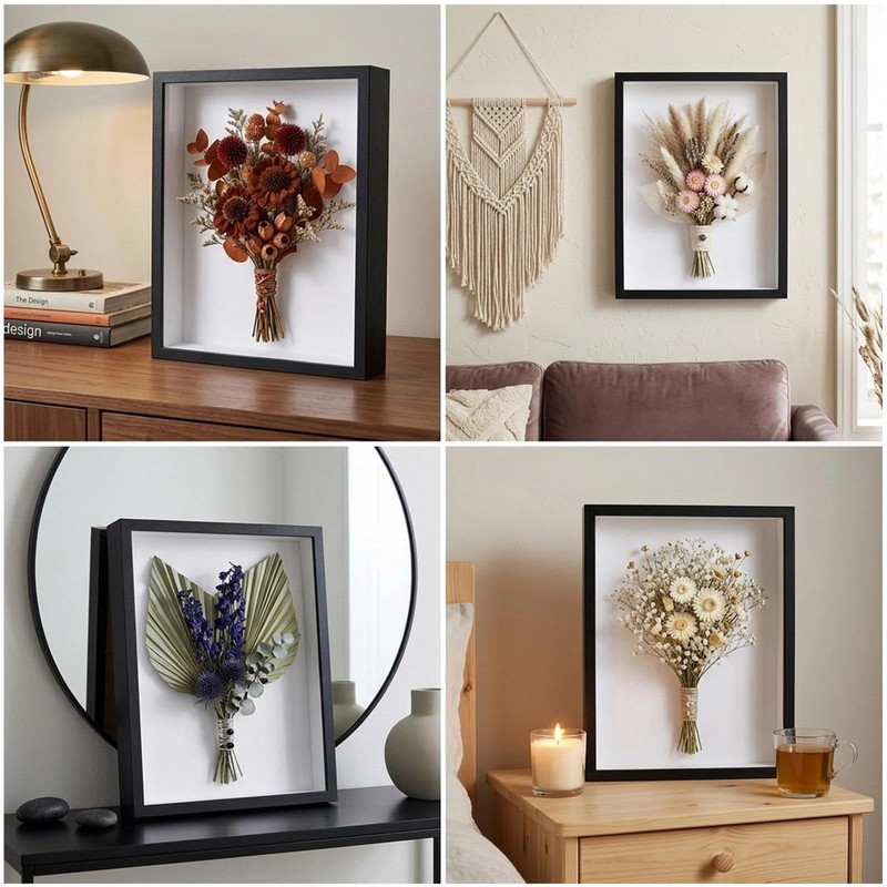 Intckwan A4 Shadow Box Frame, 3 cm Deep Keepsake Display