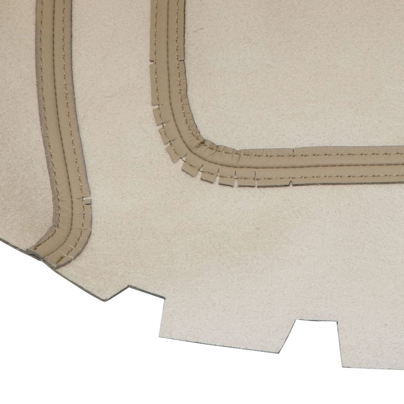 NLQR Leather Center Console Replacement Armrest Cover Beige Tan Compatible