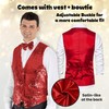 Dress Up America Sequin Vest with Bowtie - Sparkly Vest