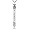 HannaFires Silver Tibetan Prayer Wheel - Spinning Buddhist Mantra Necklace,