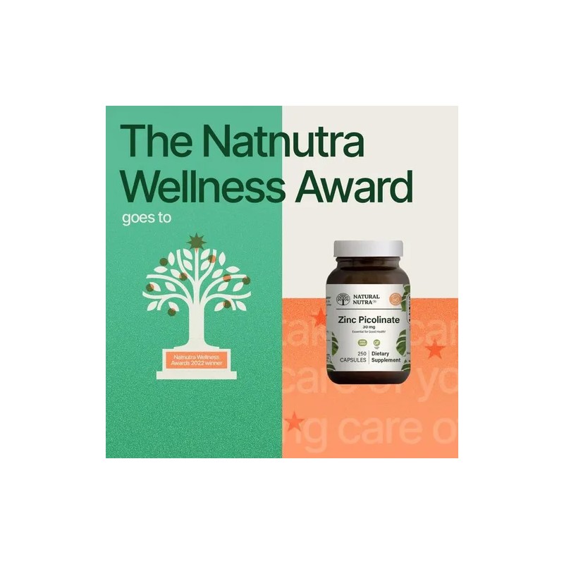 Natural Nutra Zinc Picolinate 30 Mg 100 Cápsulas N/a